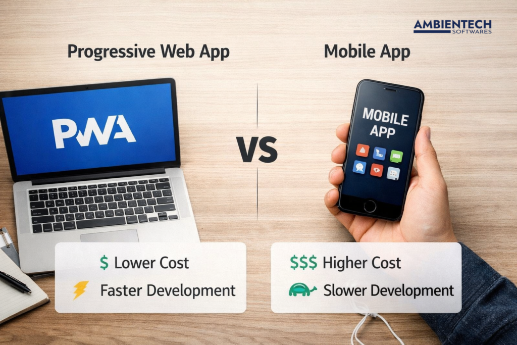 Progressive Web Apps vs Mobile Apps: Cost, Speed & Scale