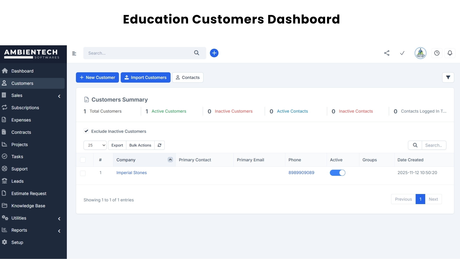 Cloud based education CRM platform