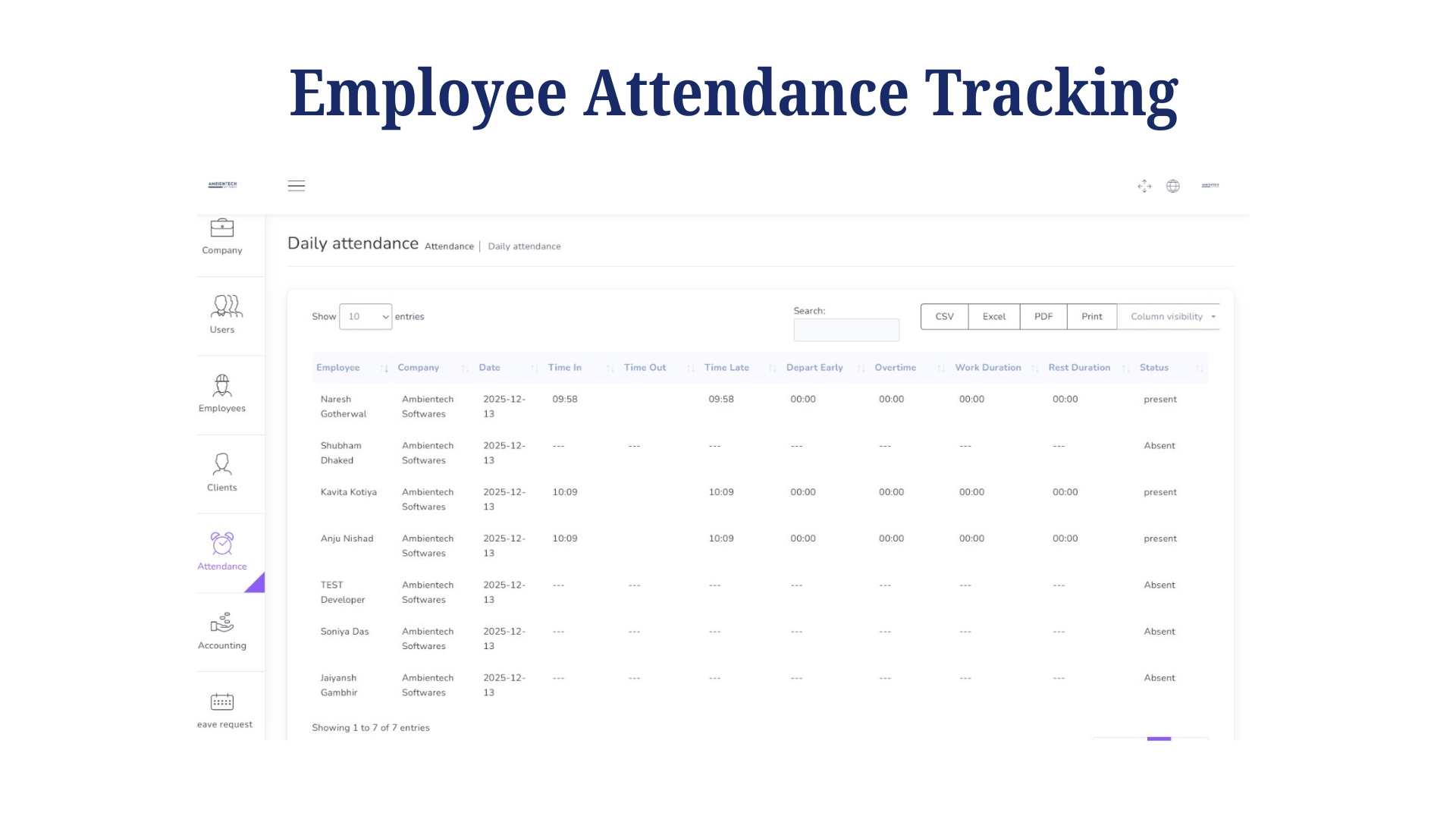 Cloud based HR management platform