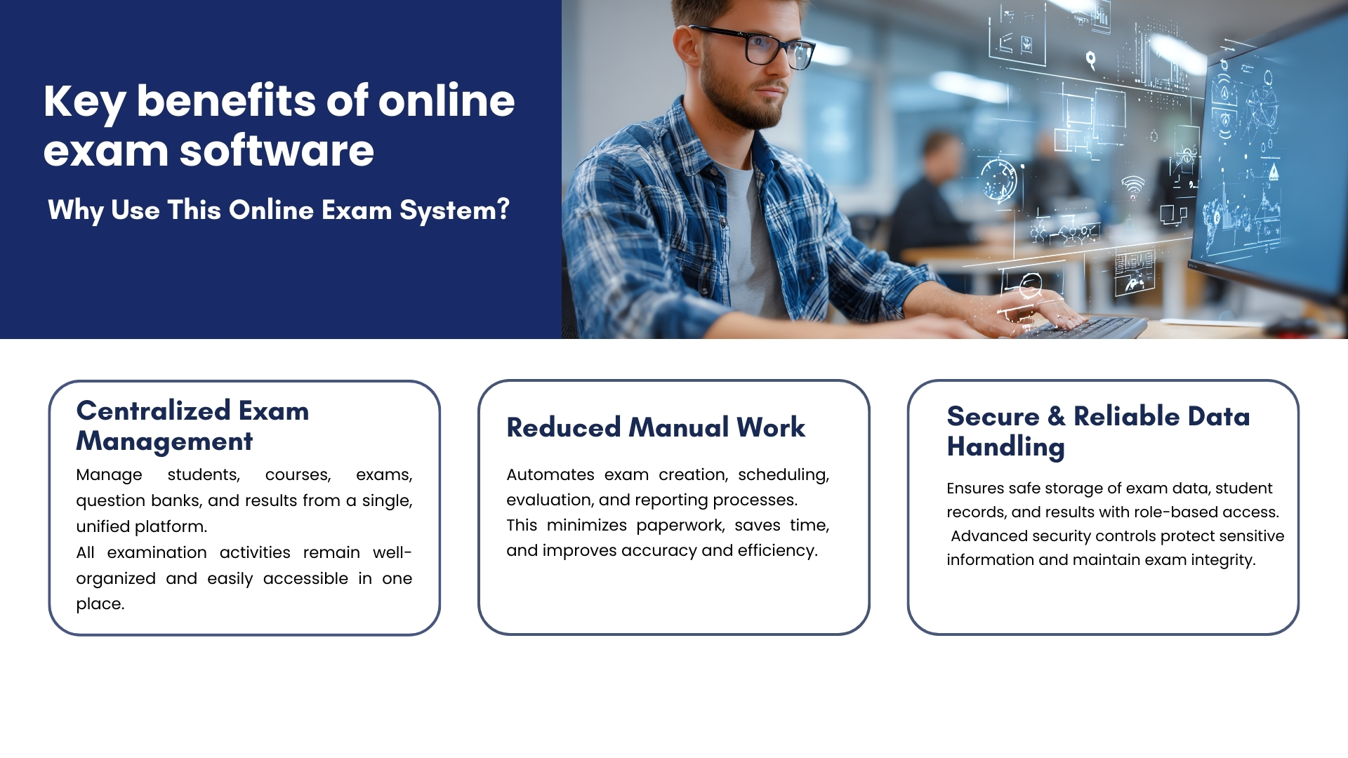 Online exam automation and evaluation system